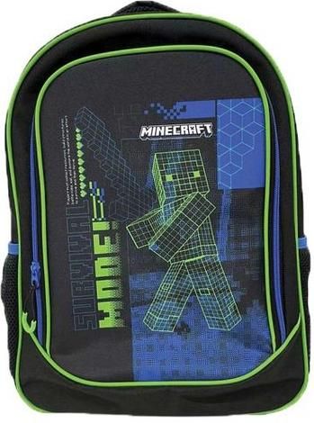 Σχολική Τσάντα Πλάτης Δημοτικού Gim Minecraft Μπλε