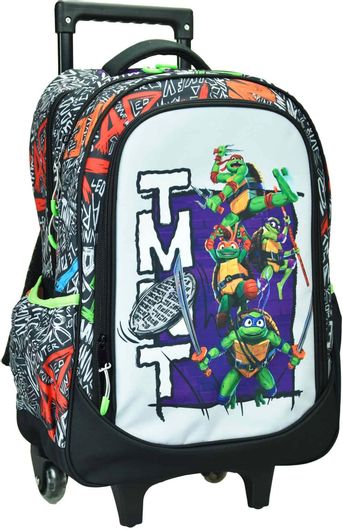 Σχολική Τσάντα Τρόλεϊ Δημοτικού Gim Ninja Turtles Πολύχρωμο