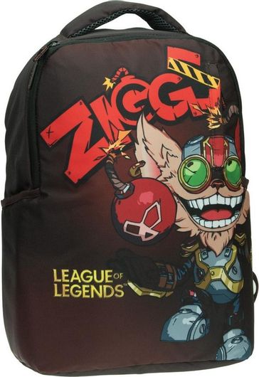 Σχολική Τσάντα Πλάτης Δημοτικού Gim League of Legends Ziggs Πολύχρωμο