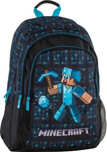 Σχολική Τσάντα Πλάτης Δημοτικού Graffiti Minecraft Μαύρο
