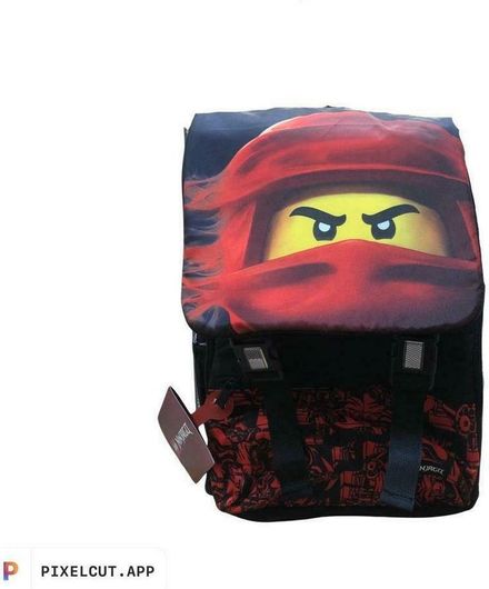 Σχολική Τσάντα Πλάτης Δημοτικού Lego Κόκκινο