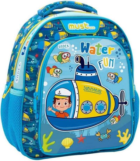 Σχολική Τσάντα Πλάτης Νηπίου Must Under Water Fun Γαλάζιο