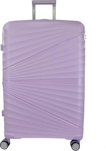 Βαλίτσα Ταξιδίου Ormi Μεγάλη Σκληρή Ύψους 75cm με 4 Ρόδες Λιλά