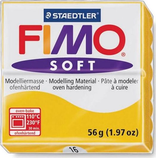 Πηλός Staedtler Fimo Soft 57gr Κίτρινο