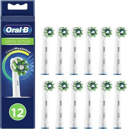 Oral-B Cross Action CleanMaximizer Ανταλλακτικές Κεφαλές για Ηλεκτρική Οδοντόβουρτσα 12τμχ