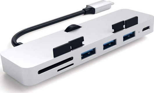 USB 2.0 Hub Satechi 4 Θυρών με σύνδεση USB-C Γκρι