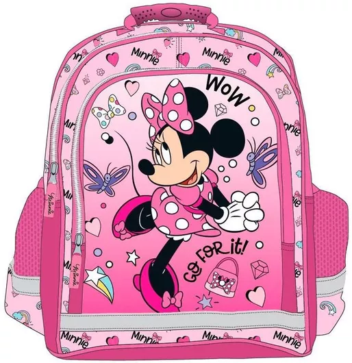 Σχολική Τσάντα Πλάτης Δημοτικού Disney Minnie Κόκκινο