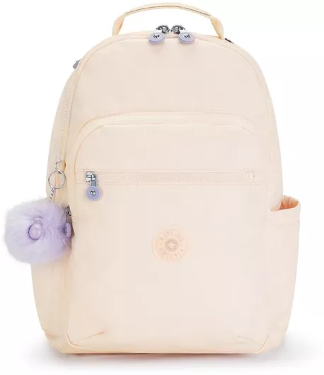 Σχολική Τσάντα Πλάτης Δημοτικού Kipling Seoul Tender Blossom Μπεζ