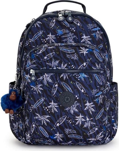 Σχολική Τσάντα Πλάτης Δημοτικού Kipling Seoul Surf Sea Μπλε