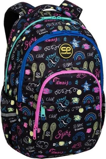 Σχολική Τσάντα Πλάτης Δημοτικού Coolpack Basic Plus Tennis Star Πολύχρωμο