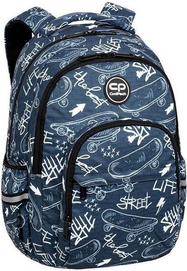 Σχολική Τσάντα Πλάτης Δημοτικού Coolpack Basic Plus Street Life Μπλε