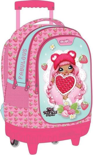 Σχολική Τσάντα Τρόλεϊ Δημοτικού Must Nanana Fabulous Ροζ