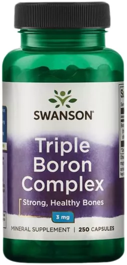 Swanson Triple Boron Complex 3mg Συμπλήρωμα για την Εμμηνόπαυση 250 κάψουλες