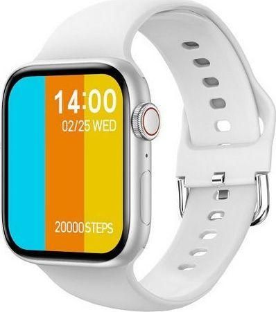 Smartwatch Lemfo T800 1.72" Silicone Strap White