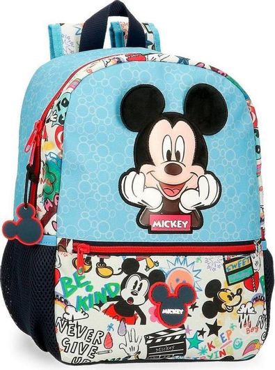 Σχολική Τσάντα Πλάτης Δημοτικού Disney Mickey Be Cool 2782221 Γαλάζιο