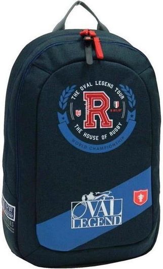 Σχολική Τσάντα Πλάτης Γυμνασίου / Λυκείου Bagtrotter Oval Legend Μπλε