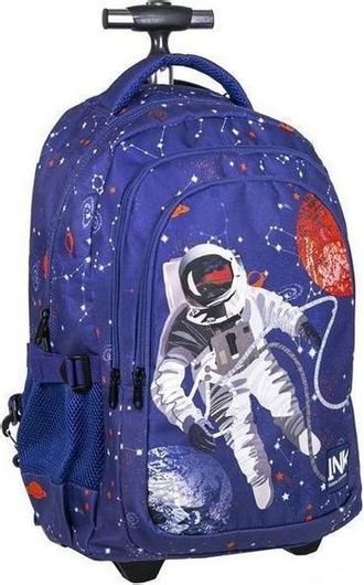 Σχολική Τσάντα Τρόλεϊ Δημοτικού Ink Astronaut Μπλε