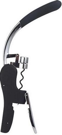 Ανοιχτήρι Μπουκαλιών & Τιρμπουσόν MasterPro Κραμάτων Ψευδάργυρου Μαύρο