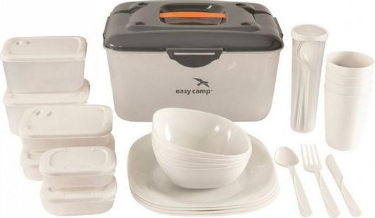 Καλάθι Πικ Νικ Easy Camp Σετ Cerf Picnic Box L Easy Γκρι