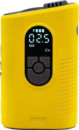 Τρόμπα Ποδηλάτου AirMan Mini Handheld Inflator 0029684 Χεριού με Μανόμετρο 7.4V