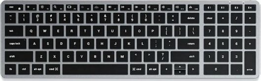 Satechi Slim X2 Ασύρματο Bluetooth Πληκτρολόγιο Αγγλικό US Γκρι