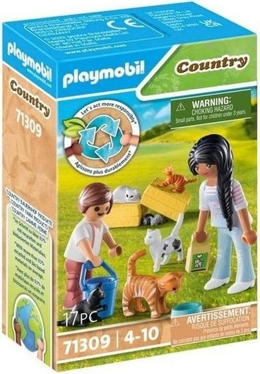 Playmobil Country Οικογένεια με Γατούλες για 4-10 ετών