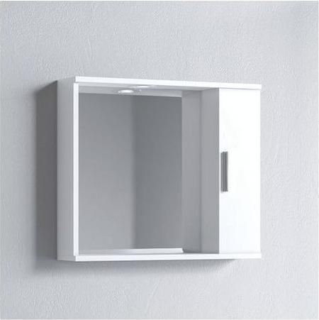 Καθρέπτης Μπάνιου Martin Αlon 65 Ορθογώνιος Led με Ράφι & Ντουλάπι 65x56cm