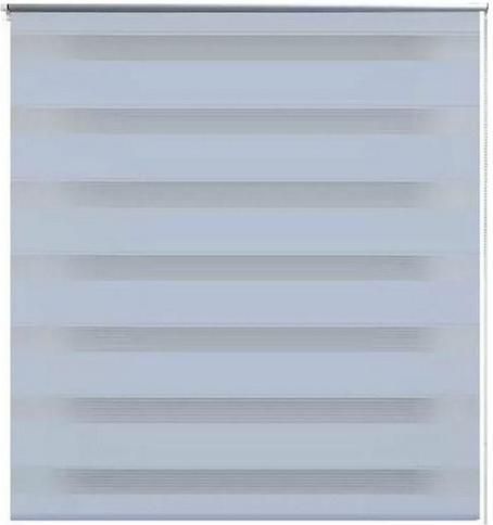 Ρόλερ Σκίασης vidaXL Zebra Διπλό Λευκό 70x120cm 