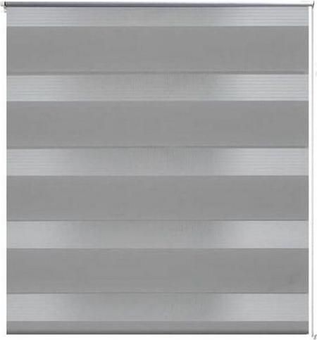 Ρόλερ Σκίασης vidaXL Zebra Διπλό Γκρι 80x150cm 