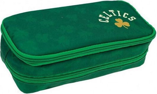 Back Me Up Boston Celtics Retro Κασετίνα Βαρελάκι με 2 Θήκες Πράσινο