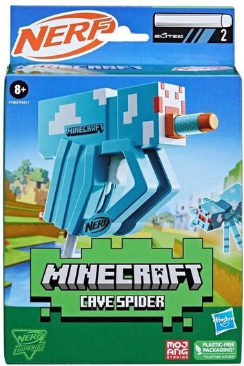 Εκτοξευτής Nerf Microshots Cave Spider Minecraft για 8+ Ετών