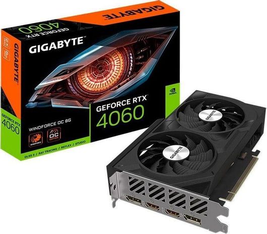 Κάρτα Γραφικών Gigabyte GeForce RTX 4060 8GB GDDR6 Windforce OC