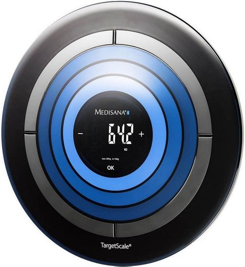 Ζυγαριά Μπάνιου Medisana TargetScale Ψηφιακή 3 Body Analysis Scale με Bluetooth Μαύρο
