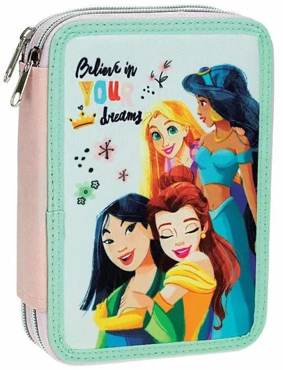 Gim Princess Summer Fun Κασετίνα Γεμάτη με 2 Θήκες Πολύχρωμη