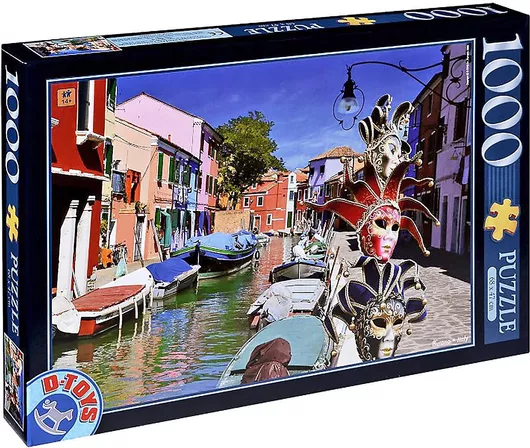 Puzzle Burano Italy 2D 1000 Κομμάτια