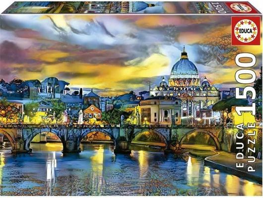 Puzzle St. Peter'S Basilica & The St. Angelo Bridge 2D 1500 Κομμάτια