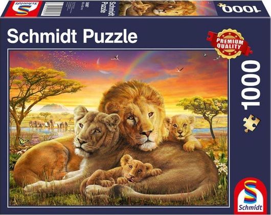 Puzzle Loving Lions 2D 1000 Κομμάτια