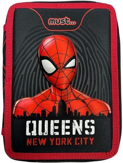Κασετίνα Must Spiderman Queens New York City Διπλή Γεμάτη Πολύχρωμο