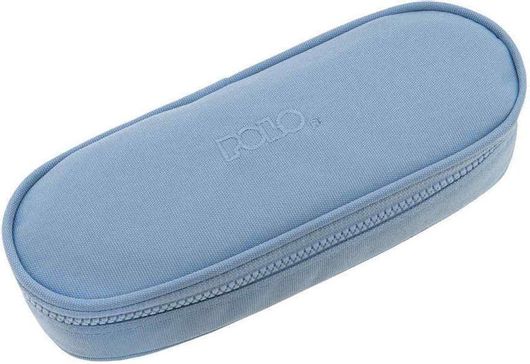 Κασετίνα Polo Cord Οβάλ με 1 Θήκη Γαλάζιο