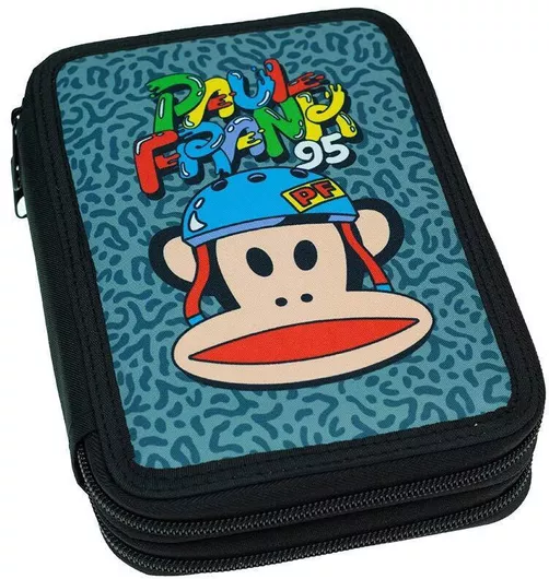 Κασετίνα Back Me Up Paul Frank Skate Διπλή Γεμάτη Πολύχρωμο