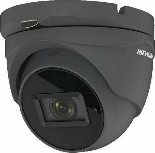 Hikvision DS-2CE76H0T-ITMFS CCTV Κάμερα Παρακολούθησης Full HD+ 5MP Αδιάβροχη με Μικρόφωνο και Φακό 2.8mm Γκρι