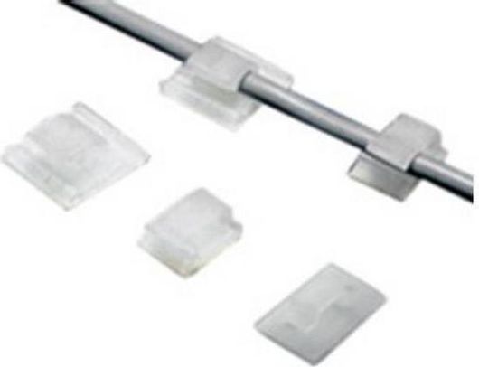 Στήριγμα Καλωδίων Kss με Αυτοκόλλητη Ταινία 4.8 Fc-2 100τμχ Διάφανο