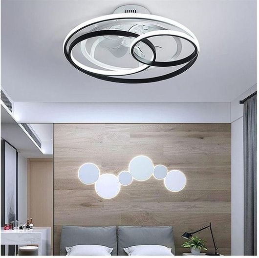 Ανεμιστήρας Οροφής Powertech 50cm με Φως & Τηλεχειριστήριο Μαύρο