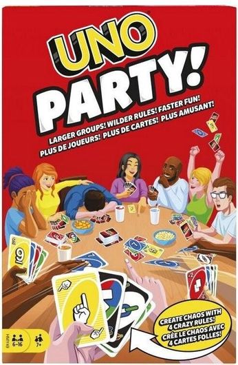 Επιτραπέζιο Παιχνίδι Uno Party 7+ Ετών (EN) Mattel