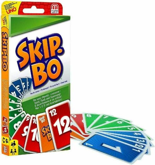 Επιτραπέζιο Παιχνίδι Skip Bo για 2-6 Παίκτες 8+ Ετών Mattel