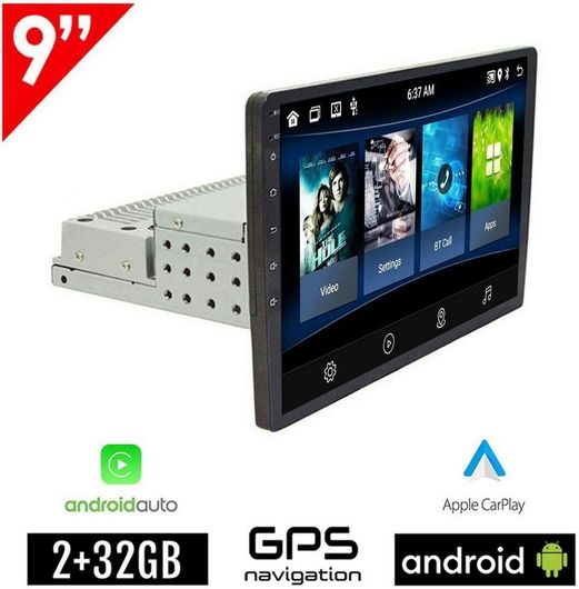 Ηχοσύστημα Αυτοκινήτου Universal 1DIN Bluetooth / USB / WiFi / GPS με Οθόνη Αφής 9"