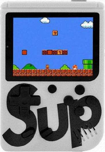 Ηλεκτρονική Παιδική Κονσόλα Χειρός Mini 8-Bit για 6+ Ετών Λευκό