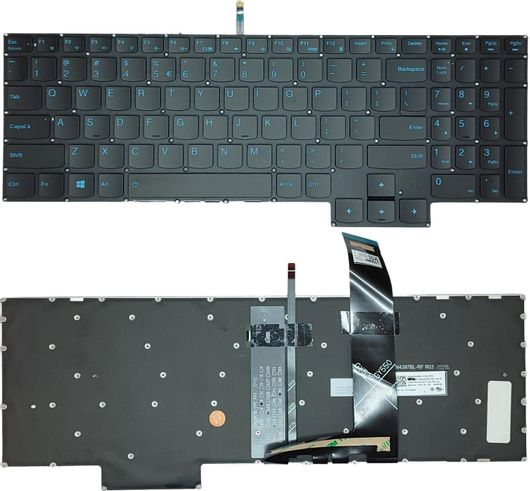 Ανταλλακτικό Πληκτρολόγιο Laptop για Lenovo IdeaPad Gaming 3 15IHU640712USBLBLUE Μαύρο