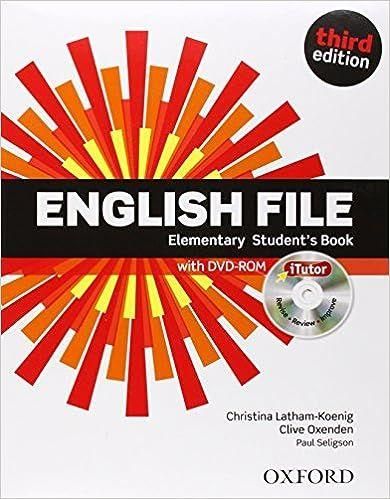 English File Elementary Student's Book & Itutor 3rd Edition
