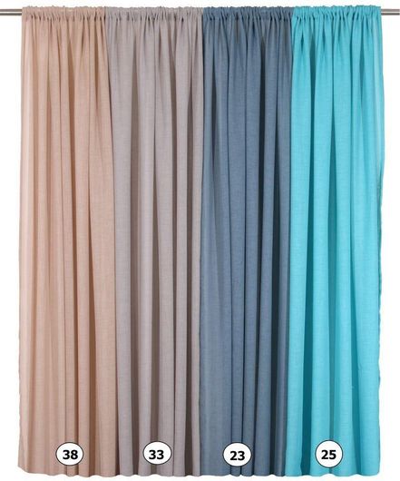 Κουρτίνα Anna Riska με Τρέσα 280x270 103 25 Turquoise